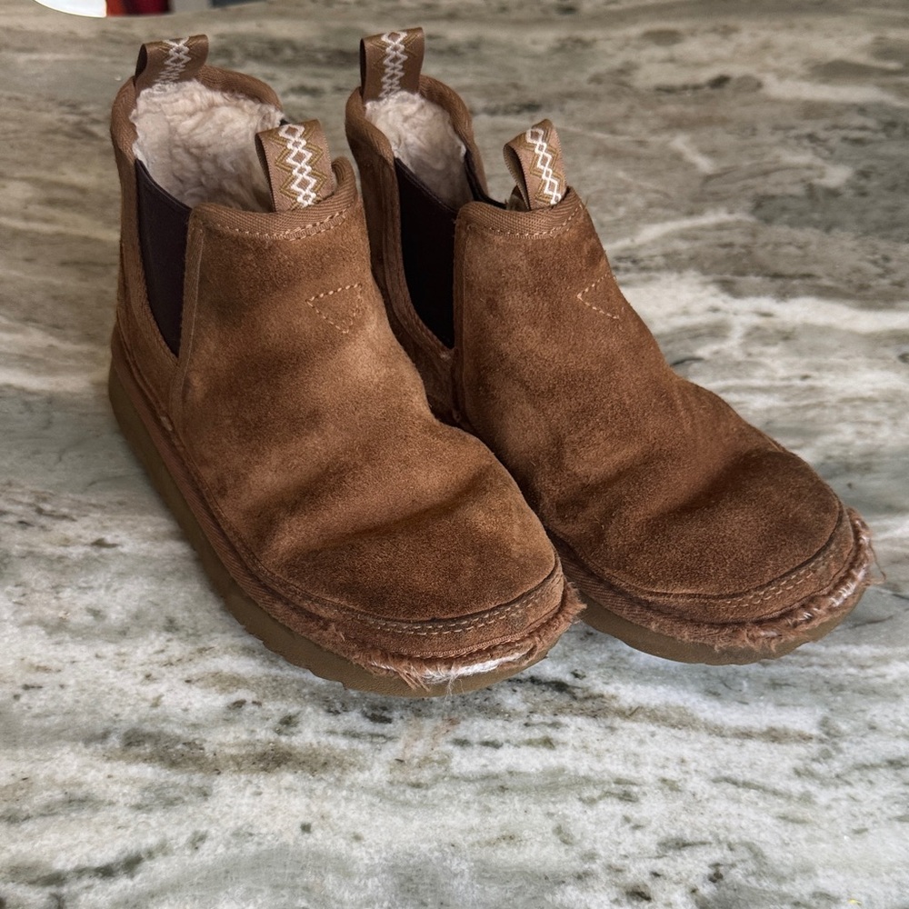 UGG Tan Suede Ankle Boots